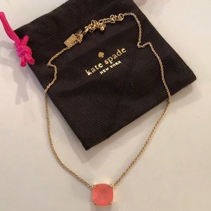 Kate Spade Pink Gold New York necklace NWOT